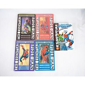 Marvel Essential Spider-Man Graphic Novel Lot Vols 1 2 3 4 6 TPB Good Condition